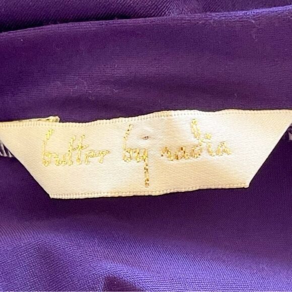 Butter by Nadia purple Wrap Dress Long One size - Picture 9 of 13